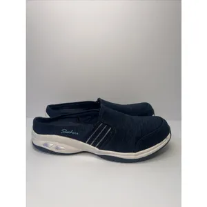 Skechers Women's 8.5 Navy Relaxed Fit Air-Cooled Memory Foam Slip On Shoes thumbnail 2