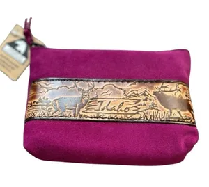 American Leather Works Idaho Deer Leather Wallet Western NWT thumbnail 1