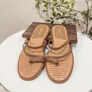 Kaanas Azores Naked slide Sandals Caramel Flats Size 6 NWOB thumbnail 2