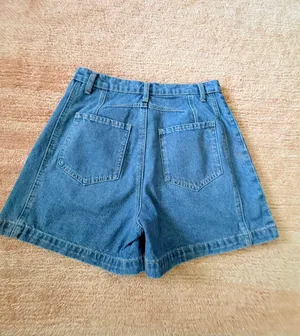 Entro High Rise Medium Wash Denim Shorts Size M thumbnail 8