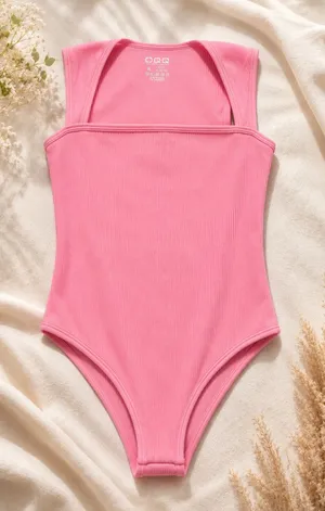 OQQ Bodysuit Pink Size XL thumbnail 1