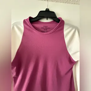 Patagonia Women's Long Sleeve Top - Pink and Cream thumbnail 6