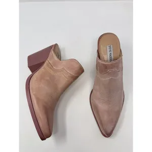 Steve Madden Cando C Heels Brown Leather Western Mules Pointed Sandals US 9 M thumbnail 3