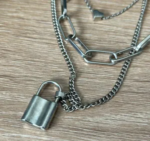 Silver layered necklaces thumbnail 4