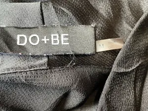 DO+BE Black Draped Wrap Blouse with Self-Tie Detail thumbnail 2