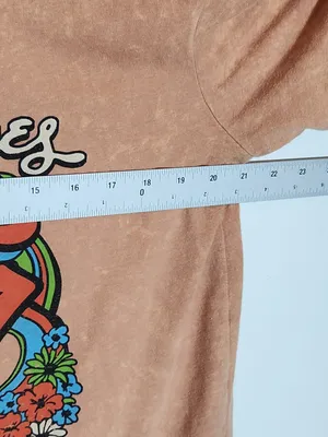 The Rolling Stones Tan Mineral Wash Graphic Tee Size Medium thumbnail 4