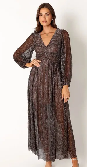 Petal and Pup Long Sleeve Midi Dress thumbnail 1