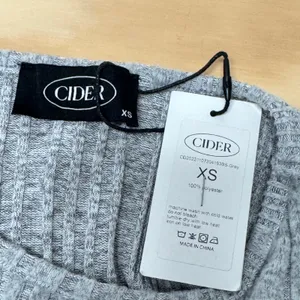 NWT Cider Grey Ribbed Long Sleeve Cutout Bodysuit XS Heather Gray Snap Closure‎ thumbnail 6