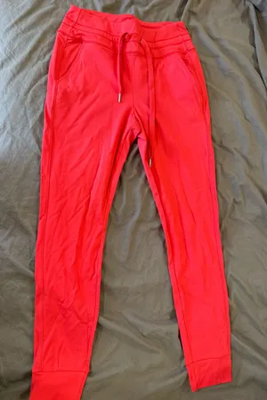 Halara Bright Red Cuffed Joggers/Scrubs thumbnail 1