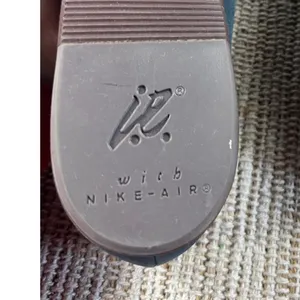i.z. shoes women blue suede ballet‎ flats w Nike Air size 8.5 N thumbnail 7