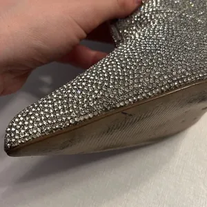 Steve Madden Callen Silver Rhinestone Ankle Pointed Toe 4.35" Mirror Heel 8 Boot thumbnail 9