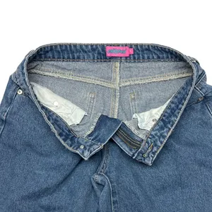 Edikted Wide Leg Denim Jeans Women's Size Medium‎ Blue 100% Cotton EUC thumbnail 4