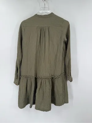 Anthropologie Maeve Katie Textured Utility Tunic Dress size 0 thumbnail 4