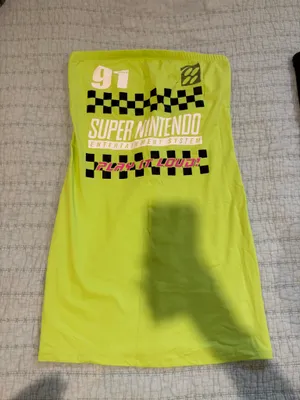 Super Nintendo Green Bodycon Neon Tube Dress thumbnail 2