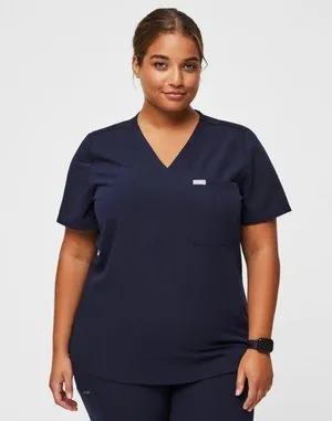 Figs Women's Catarina One Pocket Scrub Top Navy Blue V-Neck Medical Shirt Sz XXL thumbnail 1