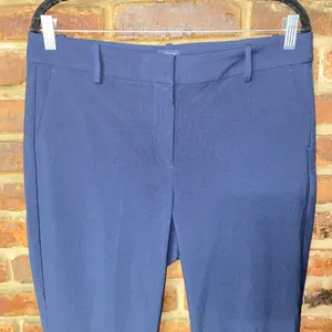 J. Crew Navy Blue Slim Fit Cropped Ruby Stretch Twill Pants Women's Size 12 thumbnail 3