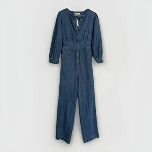 NEW $128‎ MSRP Madewell Straight Leg Denim Jumpsuit Utility Artsy Coveralls Sz 2 thumbnail 4