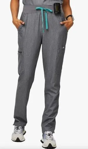 Figs High Waisted Yola Skinny Straight Leg Scrub Pants Graphite XS thumbnail 1