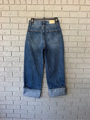 Pistola Ryder High Rise Wide Leg Cuffed Straight Jeans in Fulton Size 26 thumbnail 7