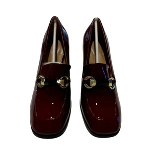 Women's Block Heel Pump in Red, Size 7.5 Red thumbnail 2