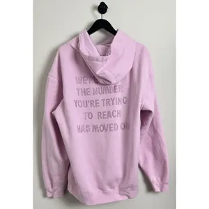 BOYS LIE 1-800 Pink Remix Hoodie in Baby Pink One Size thumbnail 6
