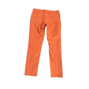 Garnet Hill Womens Orange Fine Wale Corduroy Straight Leg Pants Size 10 thumbnail 2