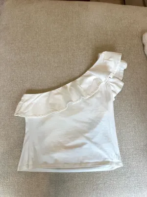 Maeve Ruffle One Shoulder Top thumbnail 3