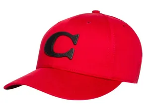 NWT Coach Varsity C Cap Red/ Black M/L thumbnail 1