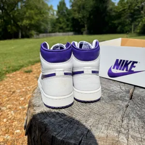 Nike Air Jordan 1 High OG “Court Purple” High Top Sneakers thumbnail 5