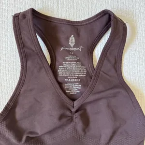 NWOT Free People FP Movement Sports Bra S Brown Racerback Ribbed Bralette thumbnail 3