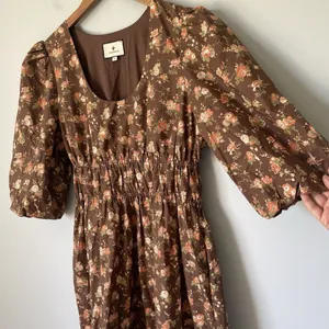 Tuckernuck Rosewood Chintz Marlena Floral Brown Boho Midi Dress Size Medium thumbnail 3