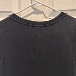 Magaschoni Black Sleeveless Cotton Spandex Midi Dress Womens Large Crew Neck‎ thumbnail 4