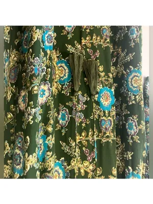 Natural Life Green Floral boho Maxi Dara Dress thumbnail 5