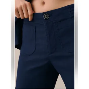 Anthropologie Maeve Linen Blend Capri Pants thumbnail 4