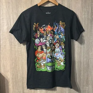 Disney Gray T-Shirt with Colorful Villains Design Size Medium thumbnail 1