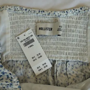 Hollister Blue Floral Babydoll Top thumbnail 3