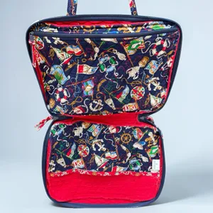 VTG Vera Bradley Regatta 1994 Quilted Shoulder Tote Bag Nautical USA Retired thumbnail 7