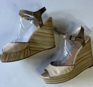LC Lauren Conrad Dakota Natural Wedge Sandals thumbnail 1