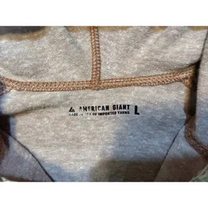 American Giant Lightweight Full Zip Hoodie Women's Large Heather Red Made in USA thumbnail 8