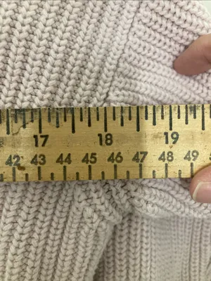 H&M Cropped Ribbed Button Cardigan in Pale Pink thumbnail 7