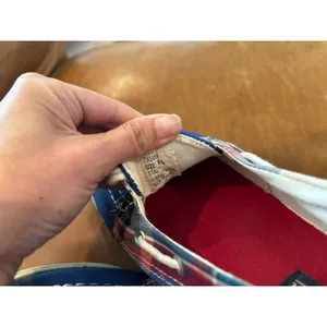 U.S. Polo Assn Boat Shoes 8.5‎ Blue Plaid Canvas Nautical Preppy Loafers JTA3489 thumbnail 6