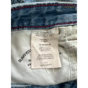 Vintage Lee Carpenter Denim Jorts Women's 100% Cotton Hammer Loop Jean Shorts thumbnail 4
