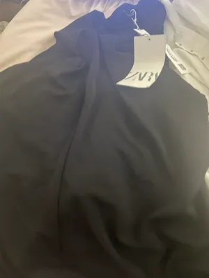 ZARA NWT  black knotted halter top. Size Medium thumbnail 3
