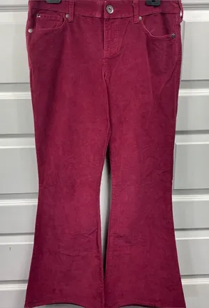 Ariat Flare Corduroy Jeans Women’s Size 29R Stretch Denim Western Maroon Wine thumbnail 1