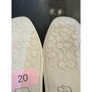 Coach Emilia Mary Jane Ballet Flat Shoes Women Size 8.5 Slip on Chalk Leather thumbnail 10