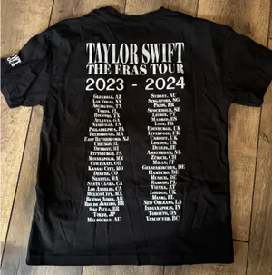 Taylor Swift Eras Tour T-Shirt Black thumbnail 3