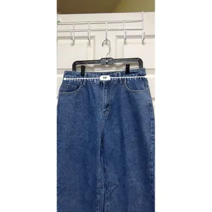 ACR) Women's Jeans‎ Size 32x30 Blue Tapered High Rise Medium Wash Cotton Mom thumbnail 3