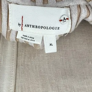 Anthropologie Off-The-Shoulder Sweater Midi Dress Cream‎ Beige Tan Size XL thumbnail 11