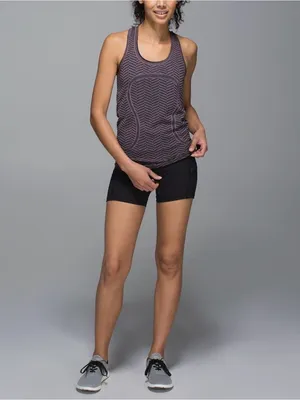 #18 Lululemon Run: Swiftly Tech Racerback Heathered Black Cherry Size 4 thumbnail 3