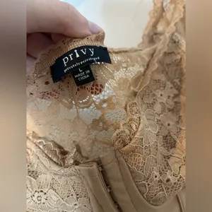 Privy Floral Lace Bustier Bodice Longline Ballet Crop Corset Fitted Hook Eye Top thumbnail 16